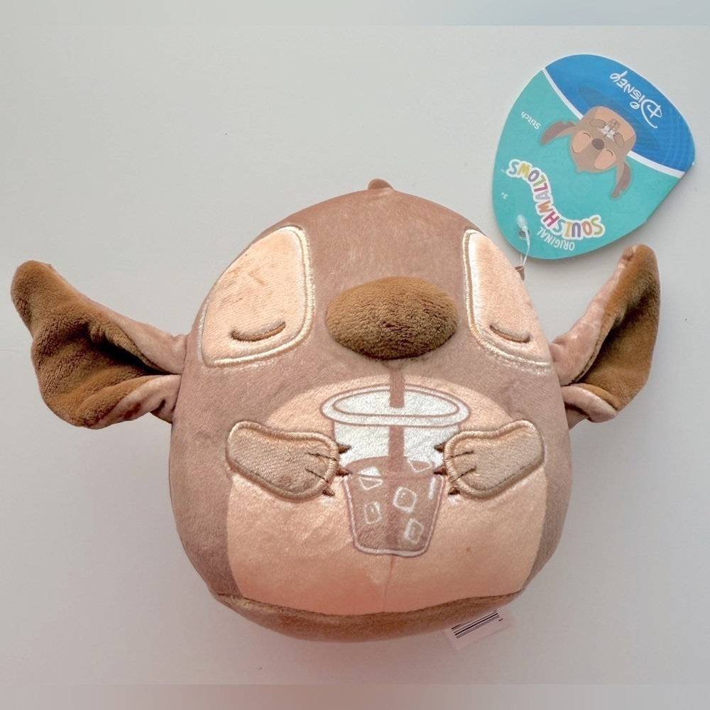 Disney Squishmallows Stitch Caramel Coffee Plush